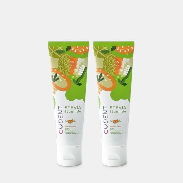 [ Pack 2 ] Kids Toothpaste Stevia Fluoride Melon Flavor 50 ml.