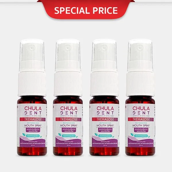 [ Pack 4 ] Trehalose refreshing Mouth Spray 10 ml.